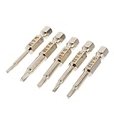 MagiDeal Magnetic Triangle Head Screwdriver Bits Tip Set S2 Steel 1/4'' Hex Shank Pack of 5