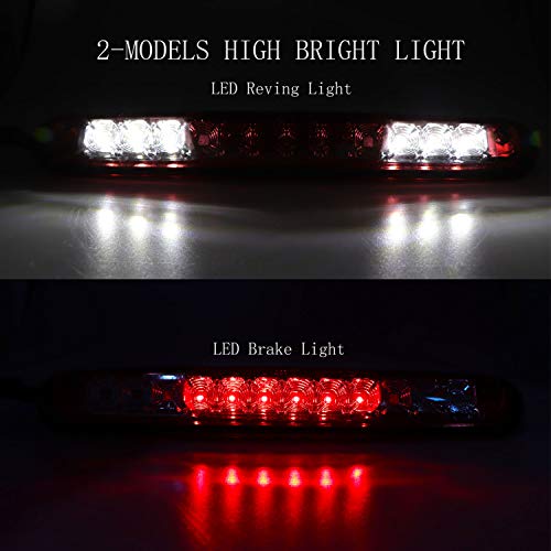 For 2007-13 Chevy Silverado GMC Sierra 1500 2500HD 3500HD LED Third Brake Lights Tail Lights High Mount Stop Lights