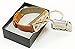 BSI New Brown Leather Replacement Bracelet With Crystal Diamonds Encrusted Jewelry X Design Rose Gold Metal Housing For Fitbit Flex Smart Band