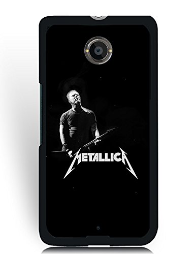 Catchy Phone Case for Google Nexus 6, Snap-on Metallica Band Logo Google Nexus 6 Cases Non-slip Premium TPU Cases