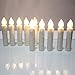 Gedengni Short Candlesticks LED Taper Candle, Remote Candle Sticks Battery Operated Chandelier Flameless Candles with Clip Flickering Warm White Lights for Wedding Party Baroque Chandelier,4inches