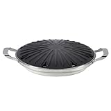 Circulon Hard-Anodized Nonstick 12-Inch Round Stovetop Grill with Accessories