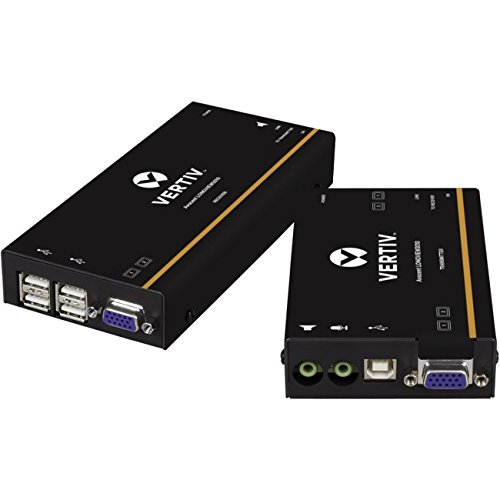 Avocent LV 3000 Series KVM Extender Kit with Receiver & Transmitter, Single Monitor, VGA, USB, Audio, CATx up to 300m / 1000ft - LV3010P