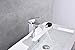HOROW Single Handle Waterfall Bathroom Vanity Sink Faucet with Extra Large Rectangular Spout, Chrome