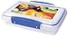 Sistema KLIP IT Rectangular Collection Food Storage Container, 12.8 oz./0.4 L, Clear/Blue