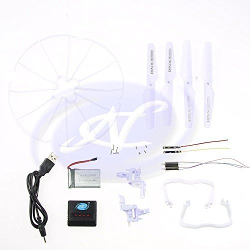 NCÃ'Â BRAND - New Replacement Parts Set, Battery, USB Cable, Charger Box, Motor Base, Main Blades, Propellers Protectors, Light kits For Syma X5 X5C by RC TOYS VILLAGE