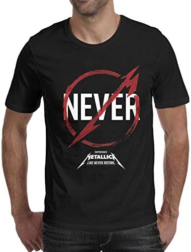 NCHXERE Graphic t Shirt for Men Tshirts Plain Metallica-Through-the-Never-2- Mens Cotton Tshirt Tee