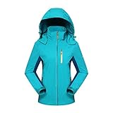 Diamond Candy Sportswear Women's Hooded Front-zipper Softshell Slightly waterpro