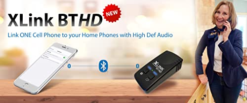 Xtreme Technologies XLink BT HD - Only High Definiton Audio Bluetooth Cell to Home Telephone Adapter (One Cell Phone)