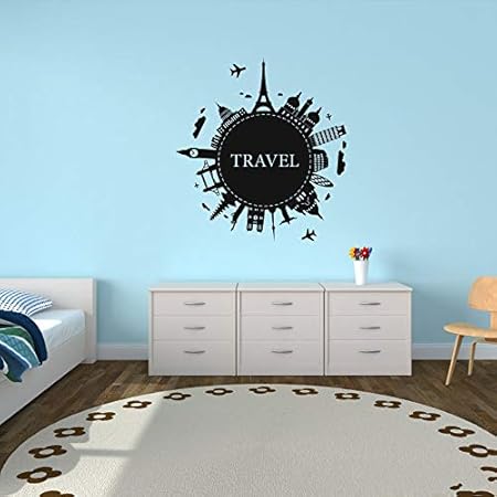 Mapa Del Mundo Decoracion Del Hogar Cotizacion Extraible Vinilo