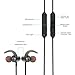 Acekool Bluetooth Headphones, Wireless Magnet Attraction In-Ear Earbuds Earphones Headset with Mic Microphone for Exercise (Cool Black)