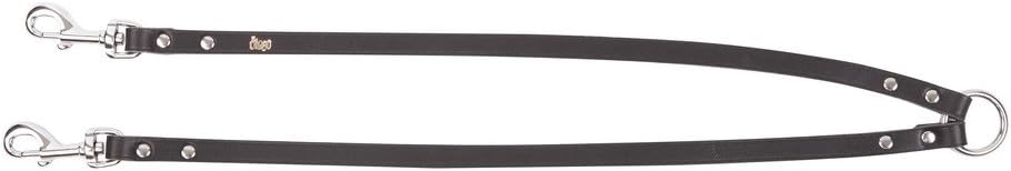Dingo Leather Splitter, Durable Coupler to Separate Dogs, Classic Fashion Black 10646, 2 x 68 cm x 2