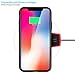 iPhone X Tempered Glass Back Case, AICase Supre Fashoin Hard Glass Back Cover Soft TPU Bumper Frame Anti-Fingerprints Anti Scratch Protective Case for Apple iPhone X/10 (Red)