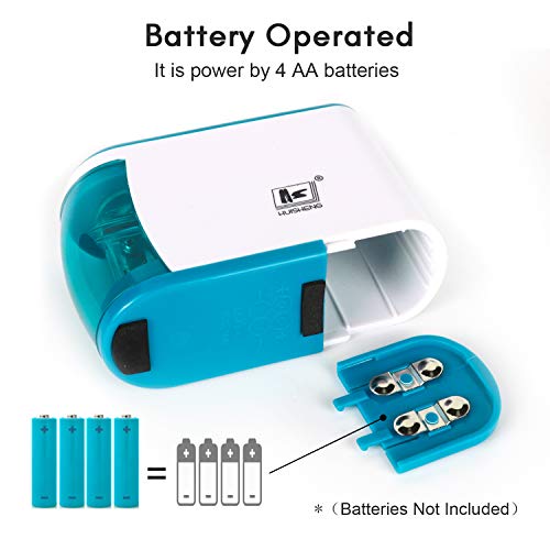 Electric Pencil Sharpener,Battery Operated(No Cord),Electrical Automatic Sharpener with Auto Stop Feature, Electric Sharpener for Home/School/Office,Small and Durable,Kid Friendly (Blue)