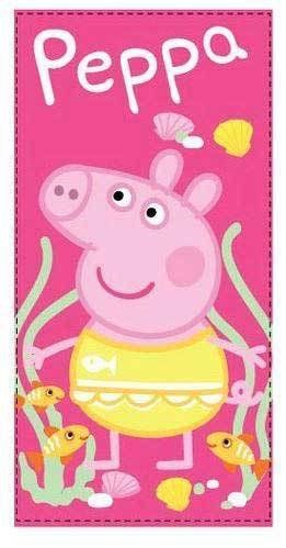 Peppa Pig Serviette De Plage 70x140 Amazonfr Jeux Et Jouets