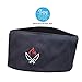 10oz apparel Mesh Top Chef Skull Hat with Piping (Charcoal/Chef Knifes)