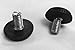 Jejavu Stainless Steel Screw-in Feet Furniture Sliders, Glides for Patio Furniture, Outdoor Chairs, and More, 5/16
