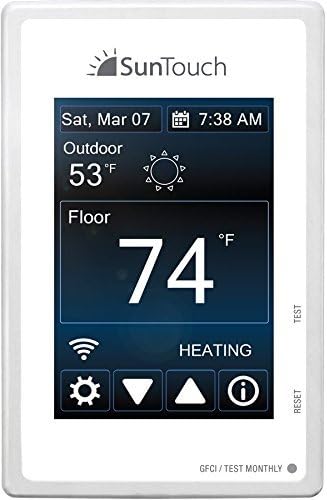 Suntouch Connect Wifi Enabled Touchscreen Programmable Thermostat