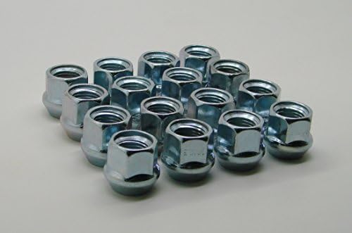 AccuWheel LNA-12150Z4O Zinc Finish Open-End Bulge Acorn Wheel Lug Nuts (12mm x 1.5 Thread Size) 0.83" Tall - Pack of 16 Lugnuts