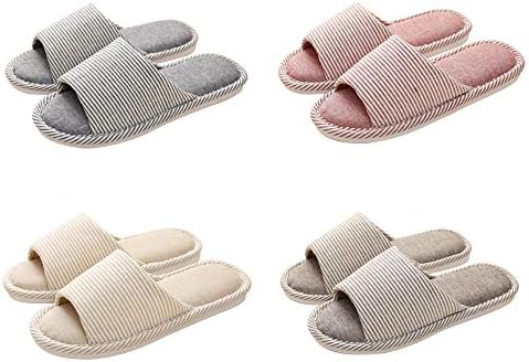 Hugh スリッパ 室内 洗える ルームシューズ 超軽量 来客用 室内履き 滑り止め おしゃれ ハウススリッパ 通気性 クッション 男女兼用 室内 スリッパ 職場 自宅用 4足セット秋 夏