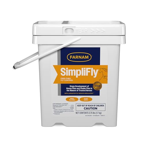 Farnam SimpliFly Feed-Thru Fly Control for Horses, 3.75 lb, 60 Day Supply