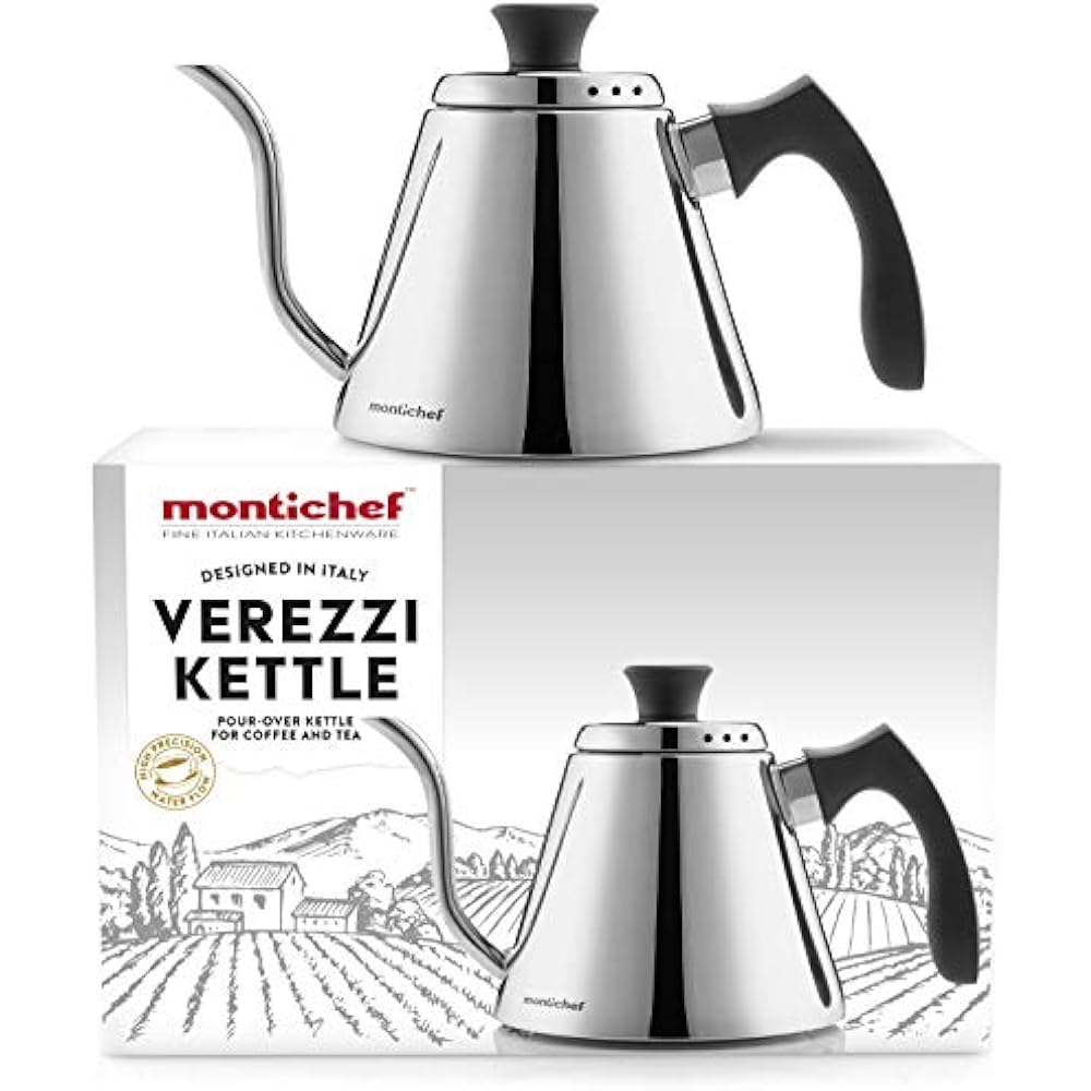 Verezzi Tea Kettles Pour Over Gooseneck Drip For Coffee And Italian Design 1l eBay