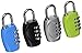 HTThe Ultimate 4 Digit Combination Padlock Set - Set Your Own(Not TSA Approved Lock) (4 Pack Multi-color)