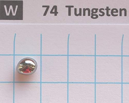 2.16 Gram Solid 99.95% Tungsten Metal Pellet - Pure Element 74 Sample - Free Shipping