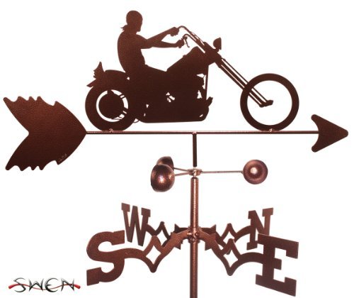 Hand Made EASY RIDER MOTORCYCLE GARDEN Stake Weathervane ~NEW~