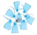Wuligirl 100pcs 4x6 Sheer Organza Bags with Drawstring for Jewelry Pouch Party Wedding Favor Baby Shower Candy Seashell Bags for Women Girls (100pcs Sky Blue, 4x6