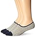 Timberland Men's 3 Pack Canvas Shoe Liner Sock, Gray Heather, Sock Size:10-13/Shoe Size: 6-12