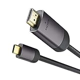USB C to HDMI Cable (4K 60Hz, 6ft) 24K Gold Plated Connectors, USB 3.1 & Thunderbolt 3 Compatible with MacBook Pro, iPad Pro, iMac 4K / 5K / Pro, Surface Book 2 Samsung S8 S9 Note 8 9