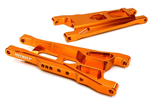 Integy RC Model Hop-ups C27631ORANGE Billet Machined Alloy Rear Suspension Arms for Traxxas 1/10 Bigfoot 2WD Truck