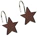 Park Designs Star Shower Curtain Hooks (Set of 12), Red