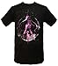 Hybrid Sailor Moon Space Silhouette Men's Black T-Shirt (Medium)