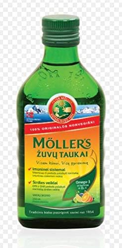 Moller's Fish Oil Norwegian Natural Flavour - Dietary Supplement 8.45 fl oz (Fruit Flavor)