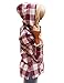 eshion Womens Ladies Hoodies Plaid V-Neck T-Shirt Blouse Tops