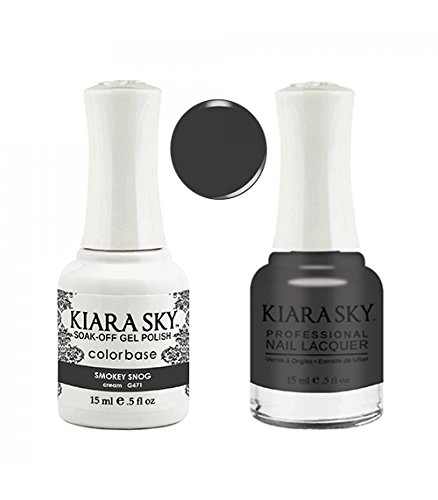 Kiara Sky Matching Gel Polish + Nail Lacquer, Smokey Smug, .5 fl. oz Kiara Sky Matching Gel Polish + Nail Lacquer, Smokey Smug, .5 fl. oz