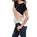 2018 Women's Color Block Blouse Chiffon Short Sleeve Casual Shirts Tunic Tops by Topunder