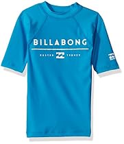 Billabong Little Boys' All Day Unity Performance Fit Short Sleeve Wetshirt, New Blue, 2
