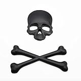 3D Skull Metal Skeleton Crossbones Car Motorcle Sticker Label Skull Emblem Badge Car Styling Stickers Accessories