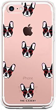 The Casery Small Frenchie iPhone 6 Matte Finish Clear Slim Fit Cell Phone Case
