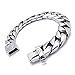 KONOV Jewelry Stainless Steel Men's Heavy Biker Bracelet