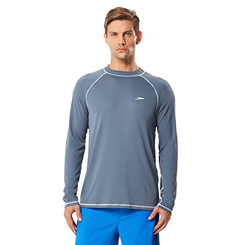 Speedo Men's UPF 50+ Easy Long Sleeve Rashguard Swim Tee Buy Online