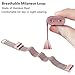 Deyo Milanese Bands Compatible for Fitbit Charge 3/Charge 3 SE Women Men Advanced Fitness Tracker Stainless Steel Metal Replacement Accessories Strap Wristbands Small Large (Rose Pink, Small)