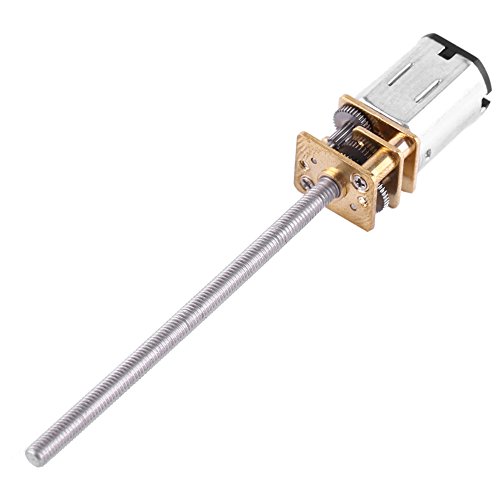 Dc 6v gear motor with long m355mm lead screw thread out…