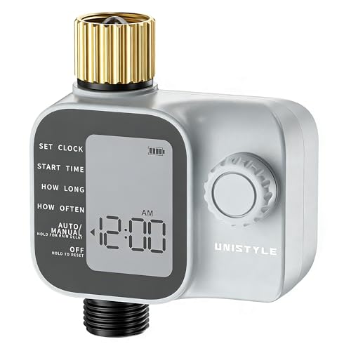 Unistyle Irrigation Programmer | New Edition 2026: Automatic Garden Irrigation Timer, Simple and Intuitive Handling, High Strength Brass Connection, Flexible Irrigation Programs
