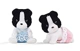 Calico Critters Border Collie Twins Set