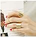 Tabwing New 6 Sets Punk Gold Stack Plain Band Midi Mid Finger Knuckle Ring Set