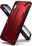Ringke Dual X Designed for iPhone XR Case, Heavy Duty Defense Cover for iPhone XR, iPhone 10R (6.1") (2018) - Iron Red
